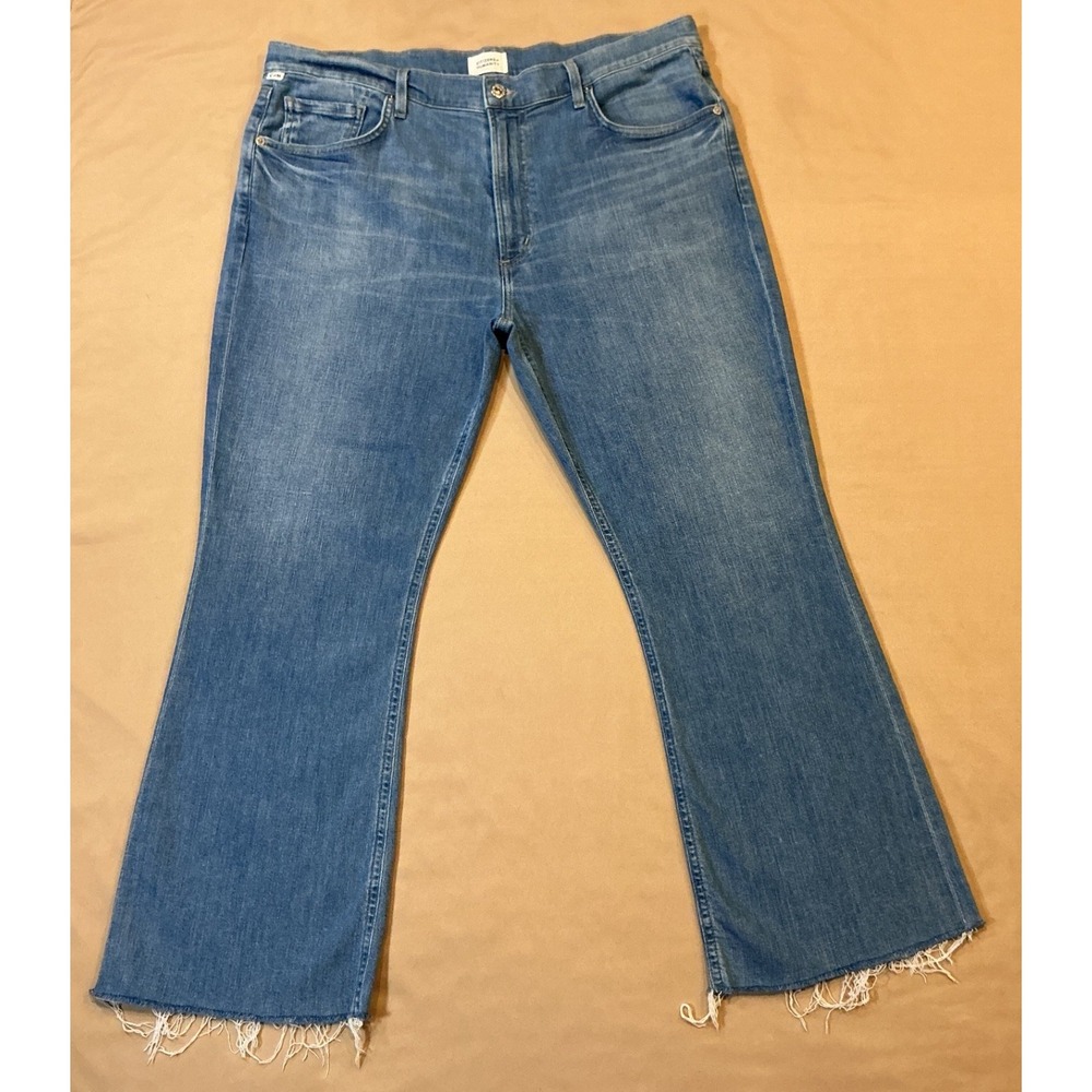 Citizens of Humanity Isola Cropped Boot Jeans SZ 32 Anthropologie Made in USA‎